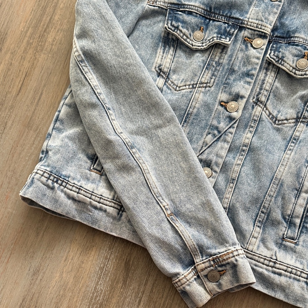 Free People Light Blue Jean Jacket - Picture 3 of 16